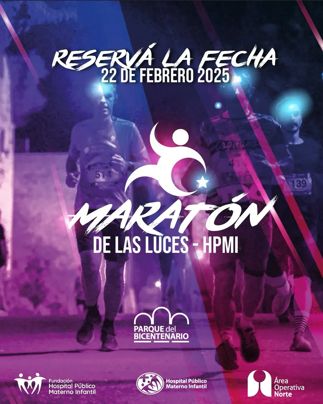 Arranca el año y la fundación del hospital ya tiene el primer desafío solidarioMaratón de las luces 2025 - sábado 22 de febrero Parque del Bicentenario. Categorías participativas-recreativas y competitivas