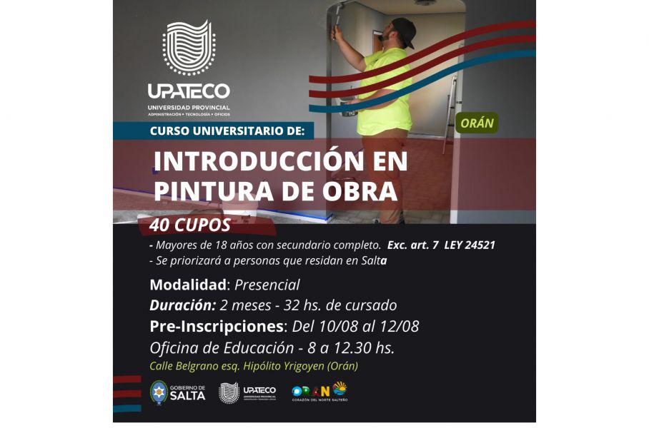 84167-oran-la-upateco-abre-las-preinscripciones-para-capacitaciones-en-pintura-y-construccion-de-obras